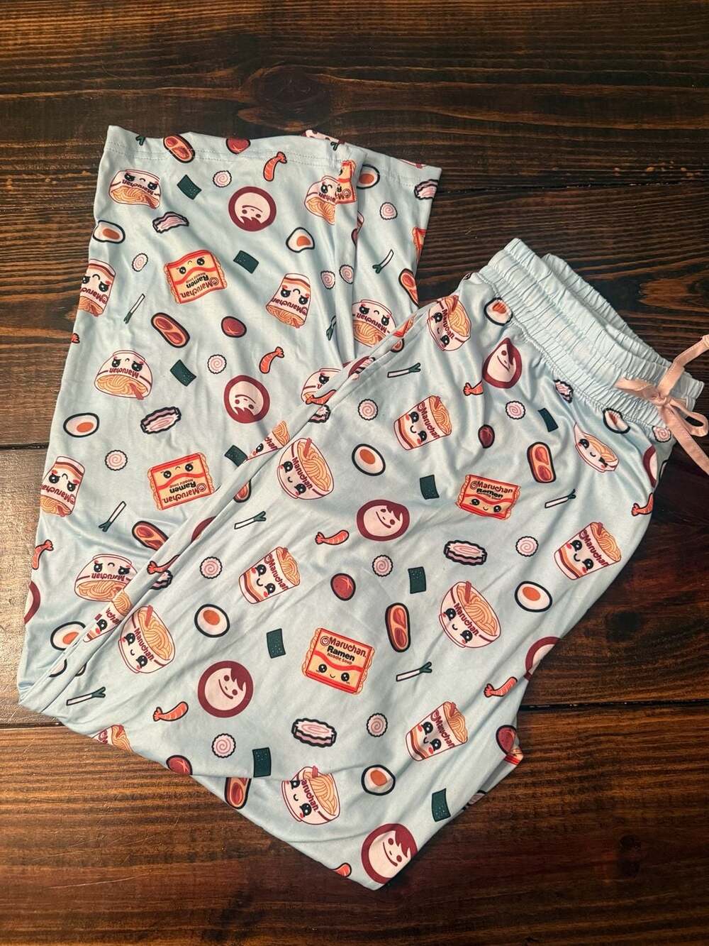 Maruchan Ramen Noodle Soup All-Over Print Sleep Lounge Pajama Pants Size Large